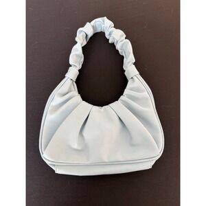 Blue Olivia & Kate Small Shoulder Bag, Featuring a stylish ruched design